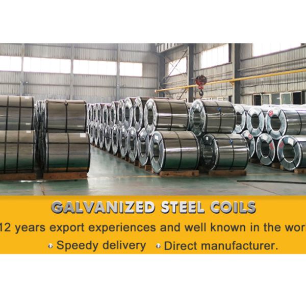 BS-EN10255-2004 930mm Width Hot Dip Galvanized Steel Coils