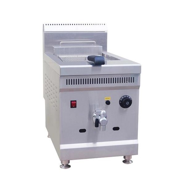 Высокая 18L 18L промышленная большая глубокая фритюрная газовая фритюрная машина с 2 резервуарами и 2 корзинами