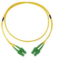 Olive duplex de polonais du connecteur RPA de vert de Sc de corde de correction de câble optique de fibre de compte