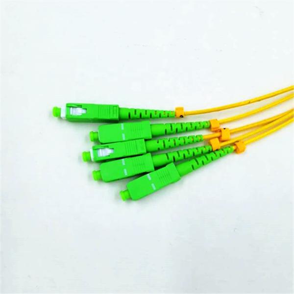 ABS Box FTTX Splitter Custom Length , Yellow 1*8/1*16 Type SC APC Splitter