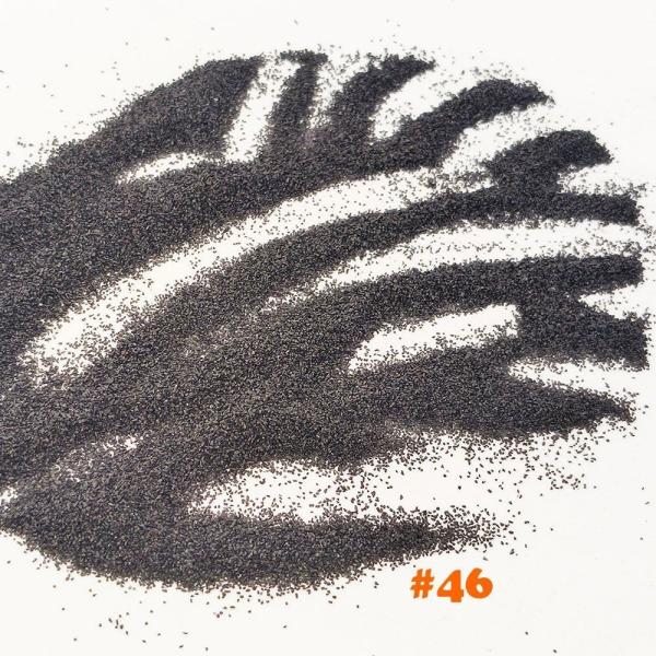 46 Sandblasting Wheel Black Fused Alumina 9.0 Mohs Aluminum Oxide Sandblasting