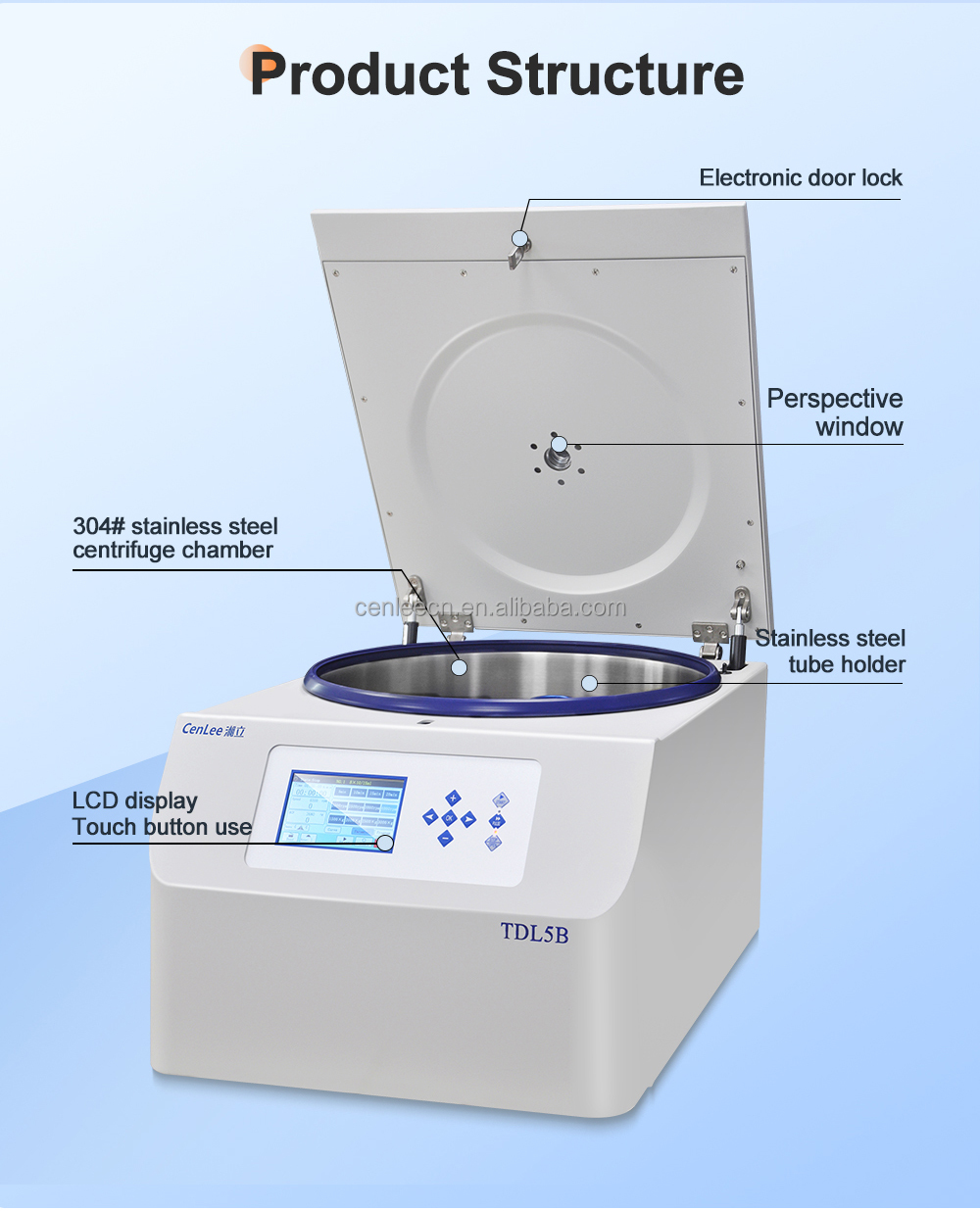 TDL5B Low Speed Centrifuge (4x50mL) - Tabletop Lab & Fat Extraction Use