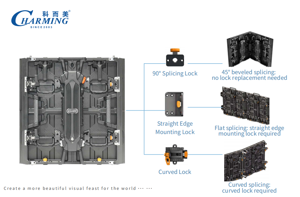 7.5kg Right Angle LED Cabinet P3.91 4000nits IP65 Front Rear Maintenance for Building Corner Splicing
