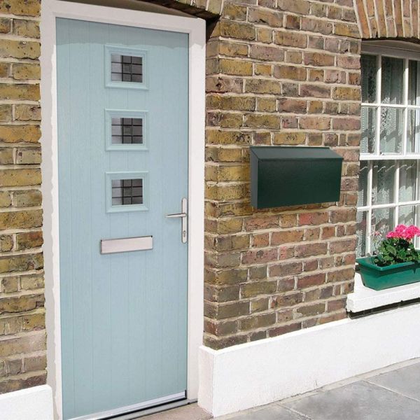 Настроенный логотип Американский стиль свадьба почтовый ящик почтовый ящик карточки ящик металлический с красным флагом сердца