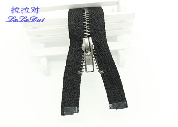 Y Type Teeth High - End Metal Jacket Zippers 32 Inch Open Ended Zips 8 # Customized