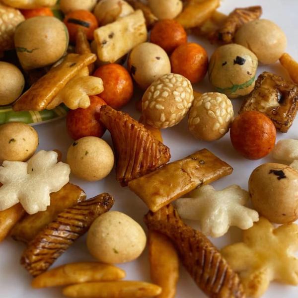 japonesas saludable de arroz dos galletas de cereales do petisco