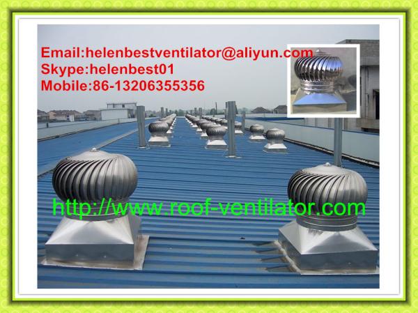 600mm roof cowl for warehouse stainless steel