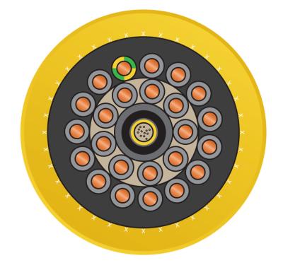 Type (N)SHTOEU-J Reeling Cable Highly Resilient Round Cables With High Tensile Strength For Use On Reeling System