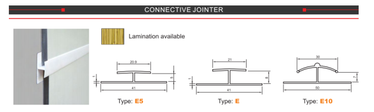 5mm или 8mm прокатанный соединитель прессформы отделки PVC, который соответствуют панелям PVC