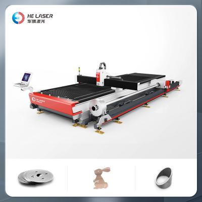 2000w 3000w 6kw Metal Sheet Fiber Laser Cutting Machine Raycus 6m Rotary