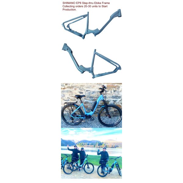 Shimano EP8 средний привод электрический велосипед рама для E8000 Шаг через город E-велосипед ремень / цепь привода