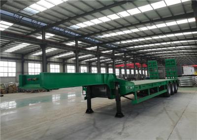 4mm Antiskid Plate Heavy Haul Trailer For Transport Cranes / Bulldozers