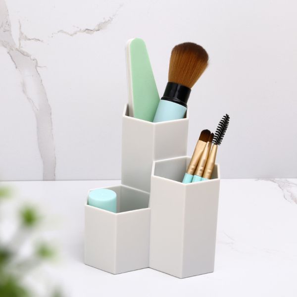 Cosmetics Desk Plastic Stationery Organiser For Students