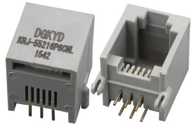 Única fêmea do porto 6P6C RJ11 Jack para o dispositivo do telefone, cubo de USB