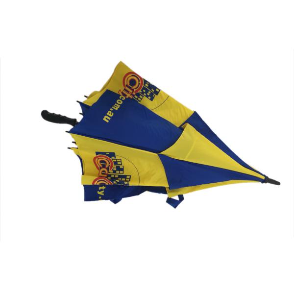 30 Inch Air Vent Double Canopy Golf Umbrella Windproof With Full Silk Screen Print