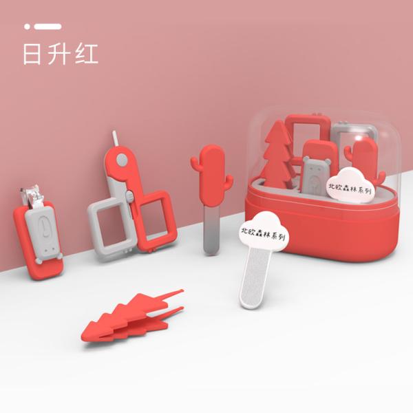 OEM Ergonomic ABS TPE Baby Nail Clipper Set For New Parents