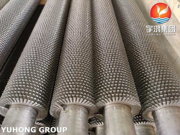 Serrated Type Welding Finned Tubular Heating Pipe ASME SA192 Alloy Steel
