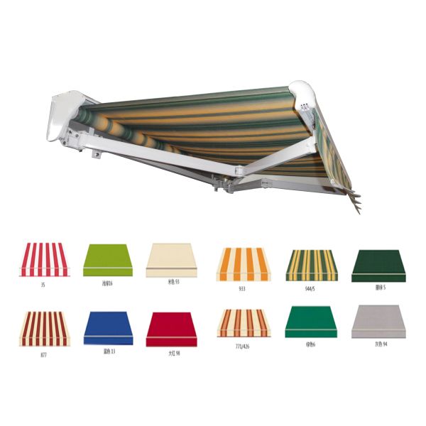Customized Outdoor Sun Shade Aluminum Awning Half Cassette Canopy Retractable Arm Awning