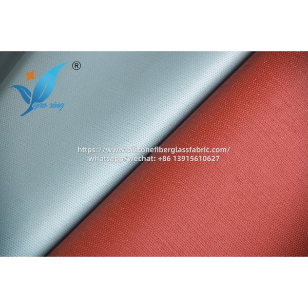 Fireproof Silicone Coated Fiberglass Fabric 0.3mm Double Side