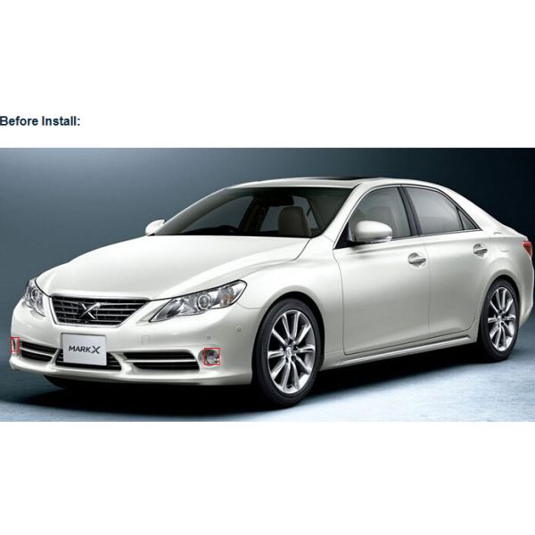 TOYOTA Mark X car front fog light LED DRL daytime running lights aftermarket