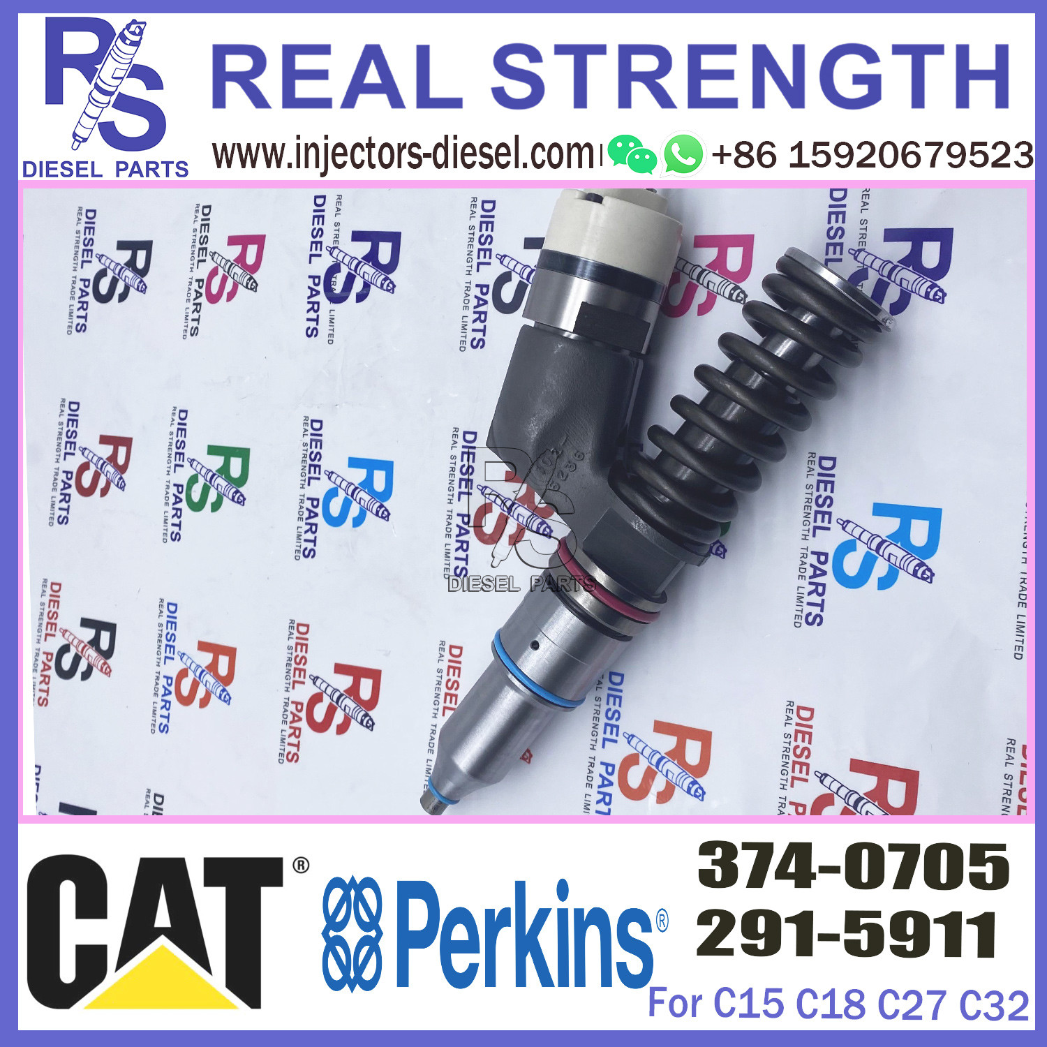 Remanufactured качественный инжектор 374-0705 коллектора системы впрыска топлива C18 3740705 на двигатель 291-5911 кота