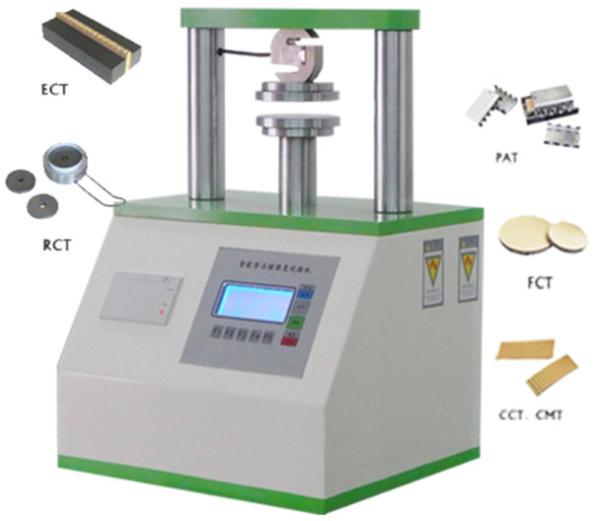 Paper Board Crush Test Machine SH-19 Diameter 110mm Crush Plate 12.7mm/Min
