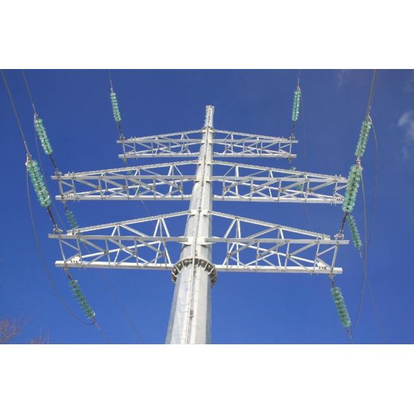 Octagonal 10m 18m Q235 Galvanised Metal Pole