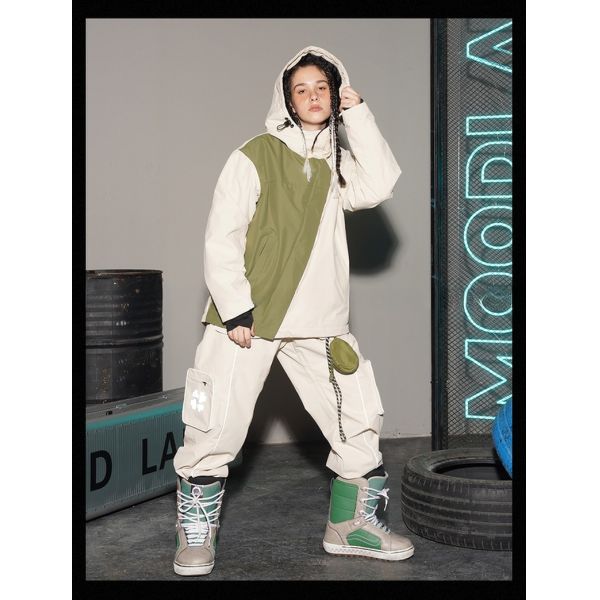 Windstopper Material Professional Ski Pant with Reflective Lines and Windproof Feature