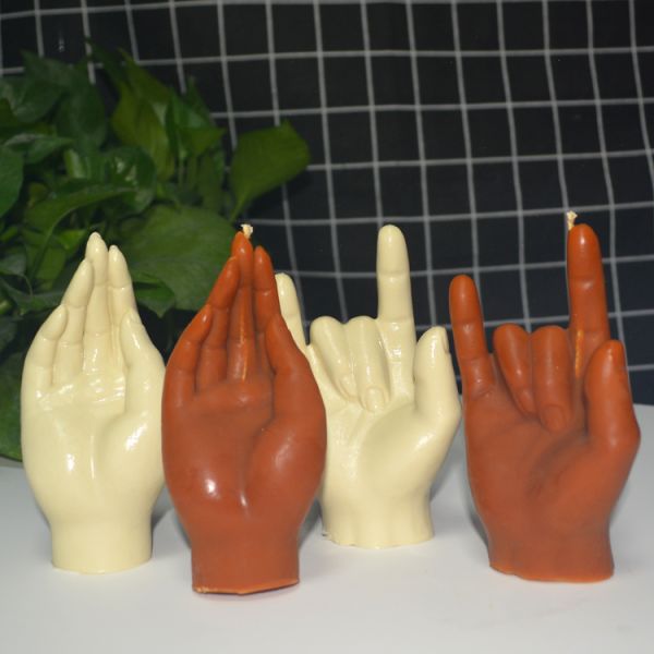 Форма пальца прессформы свечи силикона качества еды изготовленная на заказ для делать свечей