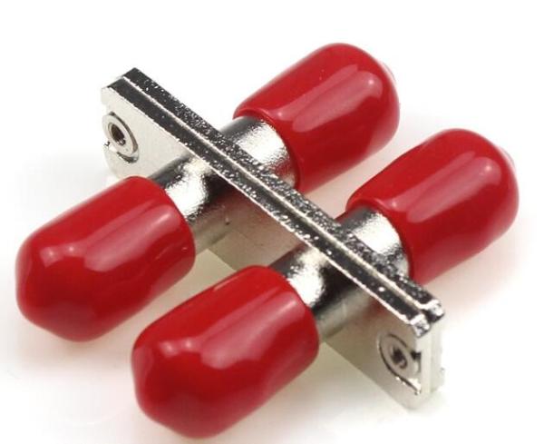 Duplex Core ST Fiber Optic Adapters Metal Rectangle