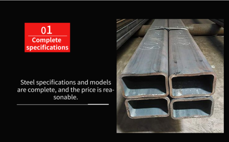 304 316 tubo rectangular de acero cuadrado de carbono del tubo Q235 Q345B de los SS