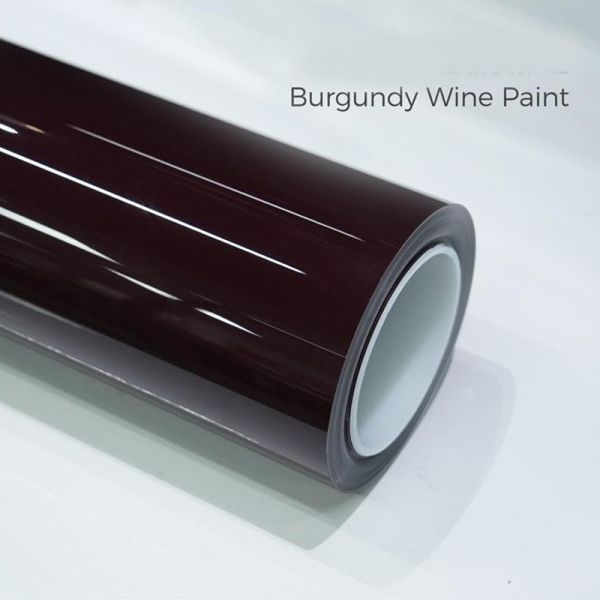 Red Wine Car PPF Film 6.5mil TPU Car Wrap UV Resistant With 120h Holding Power