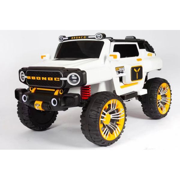 2023 White PP Four-wheel Electric Vehicle Upgradable to Four-wheel Drive for Children