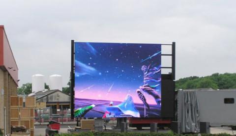 SMD Led Wall Screen Display Outdoor , Advertising Led Video Display P6 P8 P10 1R1G1B