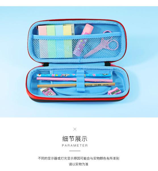 Cute Large Pencil Case , Customized Logo Canvas Pencil Pouch With Zipper