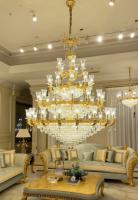 OEM ODM luxo grandes lustres de hall contemporâneo com cristal de alta qualidade