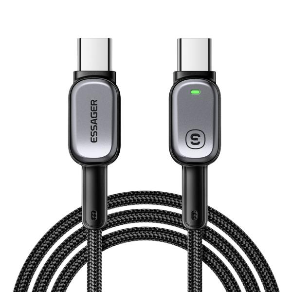 ESSAGER ES-X66 Series 60W 100W USB C to USB C Cable Fast Charging and Data Transfer