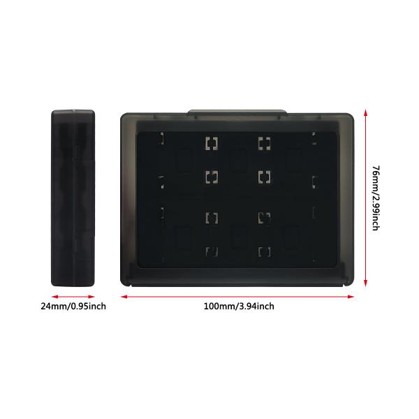Double-Layer 24 Slots Transparent Game Card Case for Nintendo Switch 2
