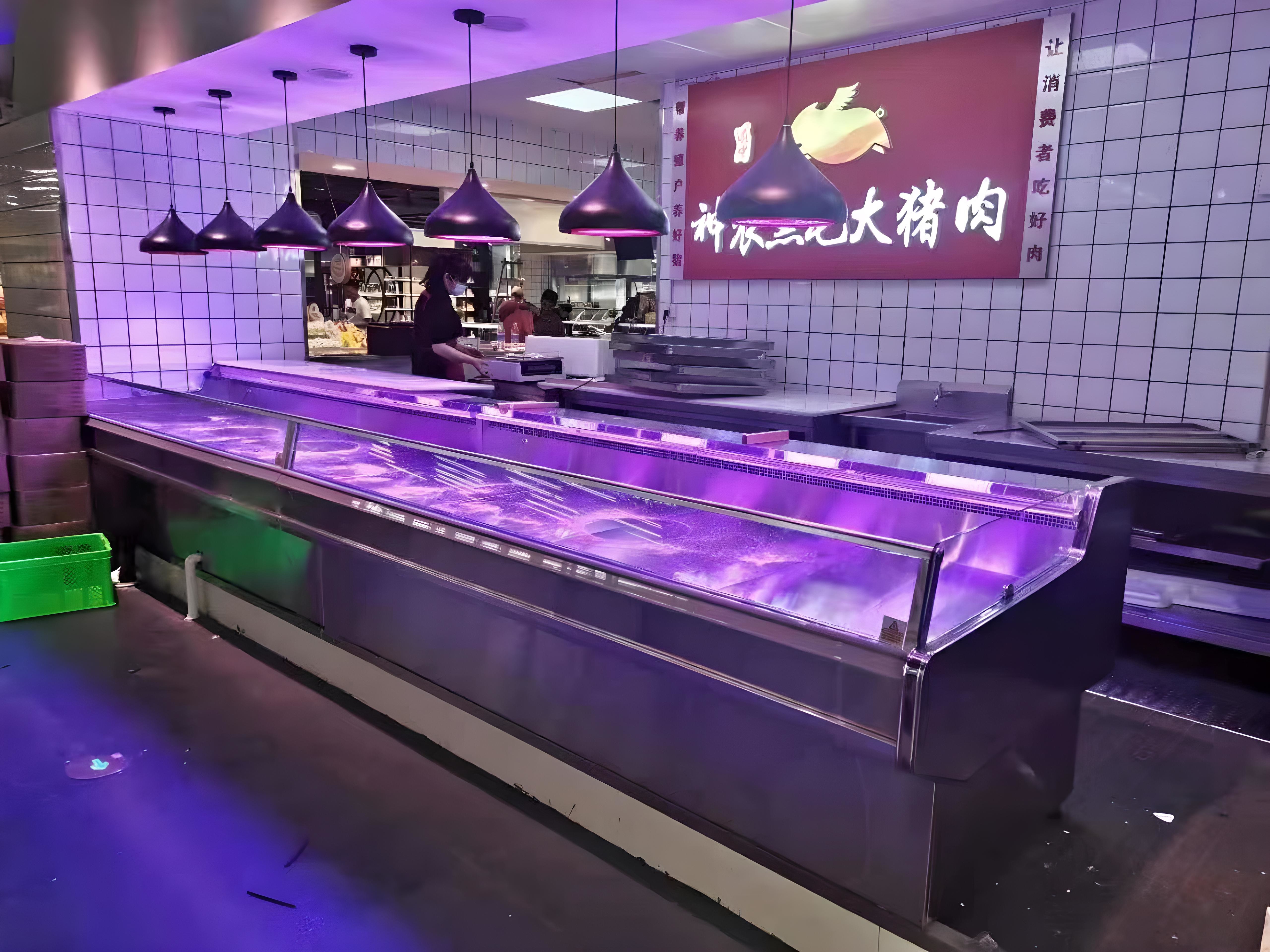 Охладитель магазина счетчика мясника замораживателя 570L дисплея мяса Frost свободный Freestanding