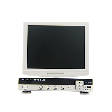 P2P H.264 4 Channel D1 DVR System with 10.5 Inch LCD Display Screen,HDMI,RS485