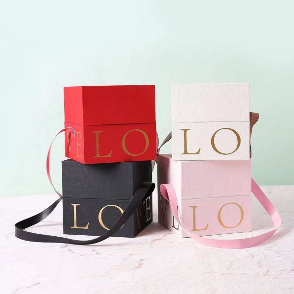 Luxury  Flower Base And Lip Packaging  Boxes For Bouquets  Gift Paper Flower Box