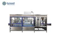 Máquina de rellenar 3L 5L 12L del agua pura línea instalación del embotellado de 1 galón de producción