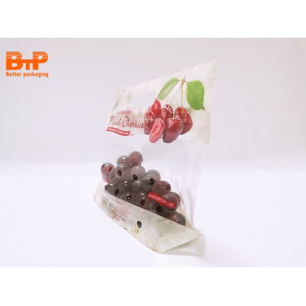Custom Stand up Zipper  Pouch Cherry Packaging Bags  Strawberry Grape  Storage Pouches Recycle Packaging Reusable Bags