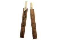 Dos gêmeos amigáveis da natureza 21cm de Eco hashis de bambu descartáveis com luva