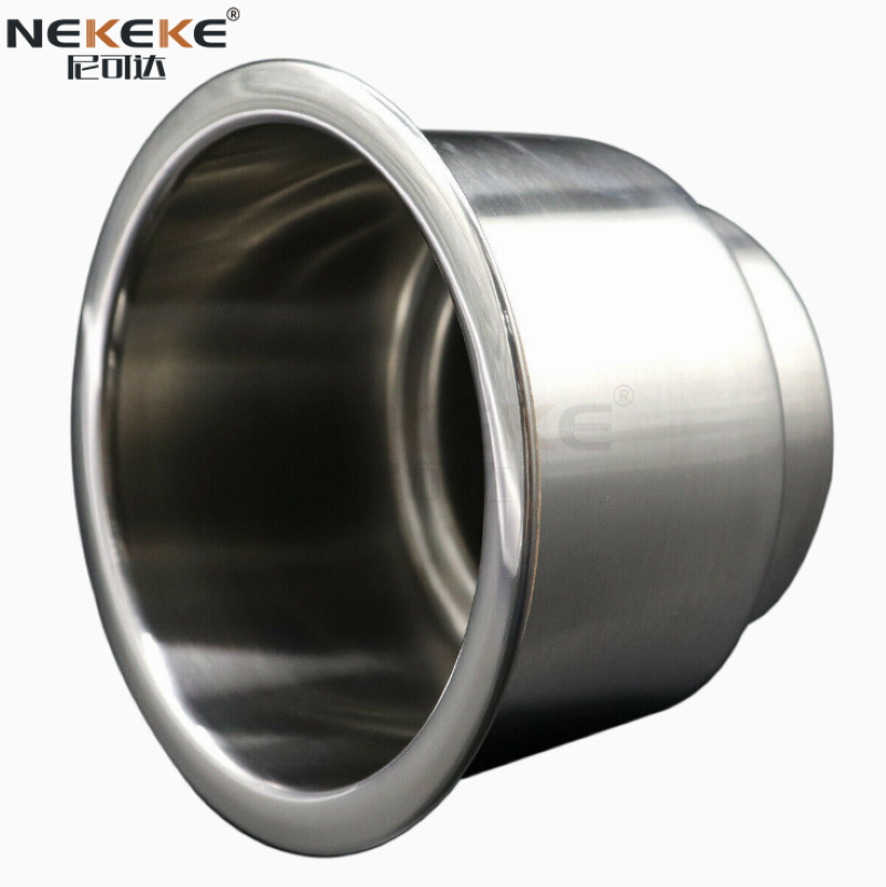 Porte-gobelet marin en acier inoxydable, surface brossée, SS304 SS316, couleur argent