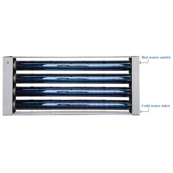 95 Liter Installed On Wall Vacuum Tube Collector Integral Solar Water Heater Without Water Tank