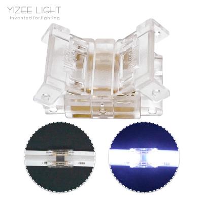 Convenient Connection 4 Pin LED Strip Connectors For 10mm COB LED Strip