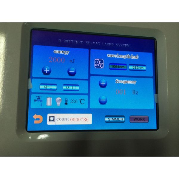 Medical EO Q Switch Yag Laser Tattoo Removal Machine 1064nm 532nm Standard