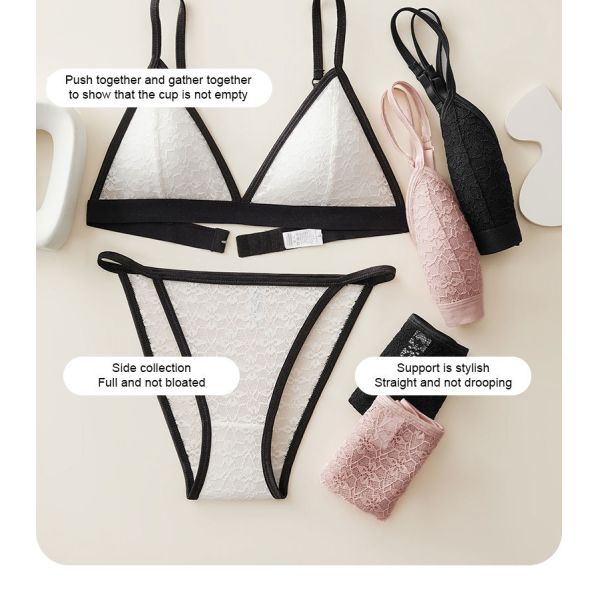 Women Lingerie Set Wholesale of High Quality S M L Sizes Women Bra and Brief Sets Triangular Cup Women Underwear Set