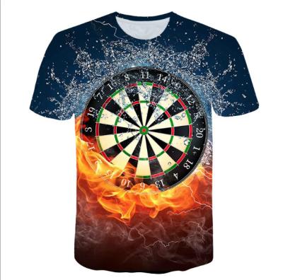 Breathable Mens Darts T Shirt Anti Bacterial Multiscene Polo Design